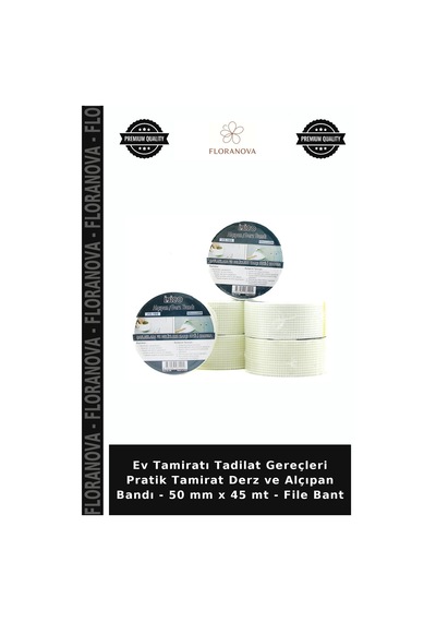 Ev Tamiratı Tadilat Gereçleri Pratik Tamirat Derz Ve Alçıpan Bandı - 50 Mm X 45 Mt - File Bant