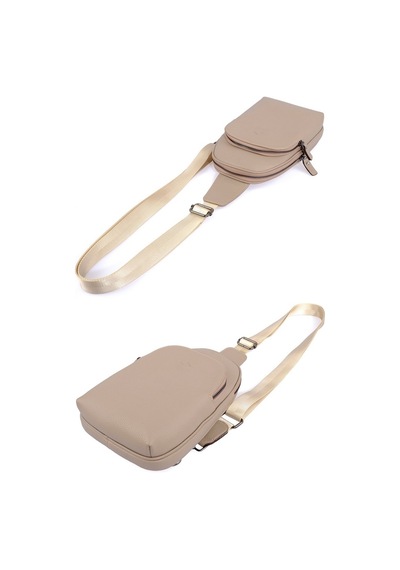 Kadın Çanta Vizon Hakiki Deri Body Bag Kangaroo Kıngdom 8155-V