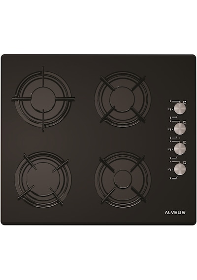 Alveus Gardenya ALV MFA 614 - ALV GLS 640 - ALV F17 PB Siyah Ankastre Set