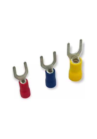 Trm Tcu - 5001 0.5-1.5mm² Kesit D2: 5.3mm İzoleli Çatal Tip Kablo Ucu 200 Adet
