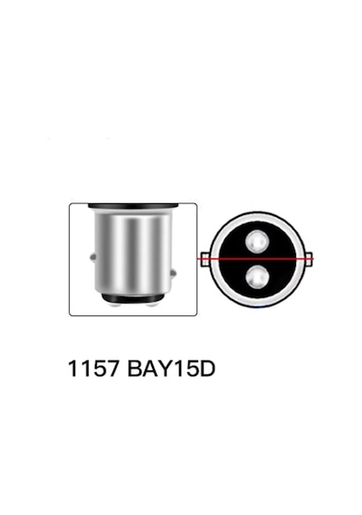 Led Aydınlatma Ampul Stop Fren Lamba 1016 Duy Çift Duy Parlak Kırmızı Standart
