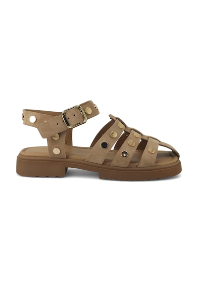 Beety 574 25ys Kadın Günlük Sandalet Vizon Süet