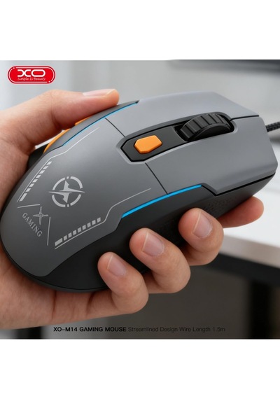 M14 Rgb Oyuncu Mouse 7600 Dpı, 6 Tuşlu, 65g Hafif Kablolu Usb Ergonomik Gaming Mouse Siyah