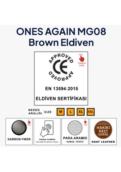Ones Again Yazlık Eldiven, Kahve, Ones Agaın Mg08 Brown Eldiven