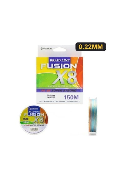 Remixon Fusion 150m X8 Multi Color İp Misina 0.22Mm