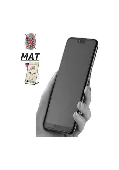 Huawei P20 Lite Mat Ekran Seramik Tam Kaplayan Kırılmaz Cam Nano Ekran Koruyucu