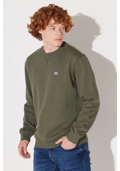 Wrangler Erkek Regular Fit Normal Kesim Pamuk Bisiklet Yaka Şardonlu Sweatshirt - L81ıry Yeşil