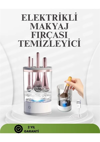 Taşınabilir Sessiz Ve Güçlü Makyaj Fırçası Temizleme Makinesi