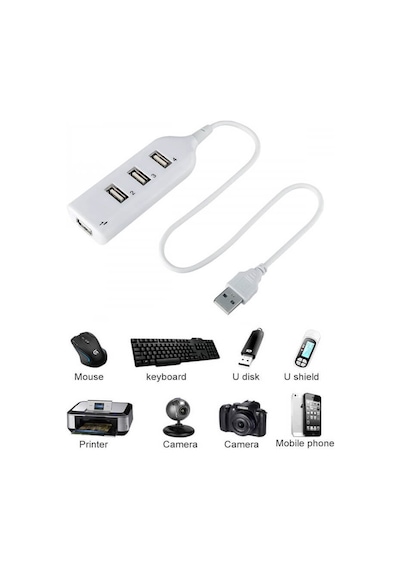 4 Port USB 2.0 Hub - USB Çoklayıcı Yüksek Hız Pc Laptop