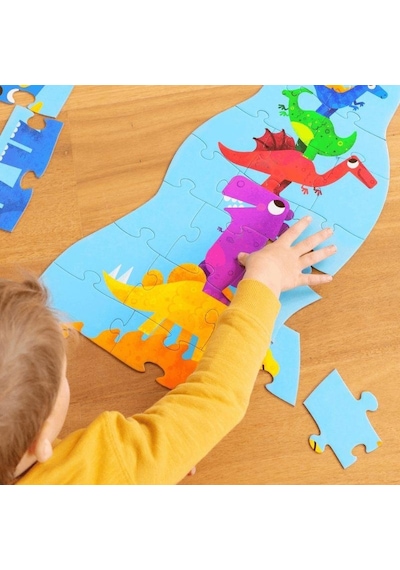 Crocodile Creek Dev Kule Puzzle 30 Parça Dinozor