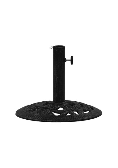 Bu 10,8 Kg Bronz Dökme Demir Şemsiye Tabanı - 45 Cm Ağır Hizmet Tipi Antika Stant, Zarif Çiçek Parşömeni İle 3,6/3,8/4,8 Cm Veranda Ve Bahçe Şemsiye Direklerine Uyar Diğer