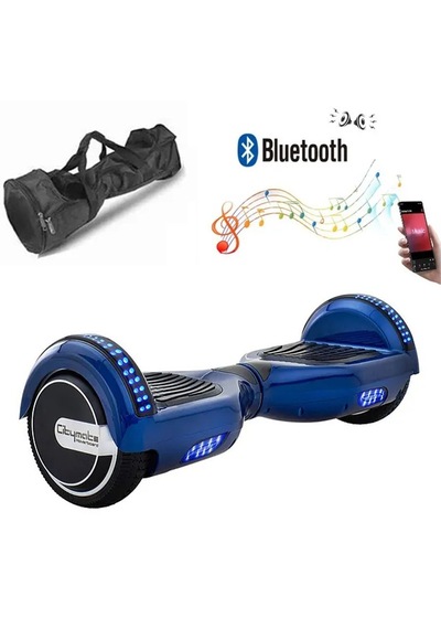Citymate Hoverboard Elektrikli Kaykay Bluetooth Çanta Led 6.5 Mavi