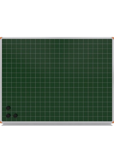 Kareli Mıknatıslı Yüzey Yeşil Yazı Tahtası 120x120cm Yeşil