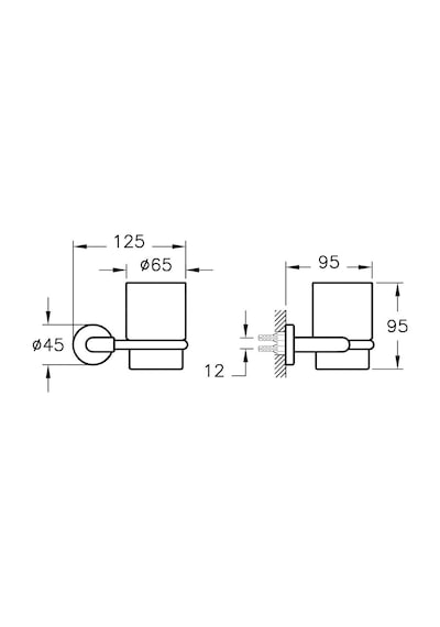 VitrA Minimax Diş Fırçalığı Krom  A44780 Krom