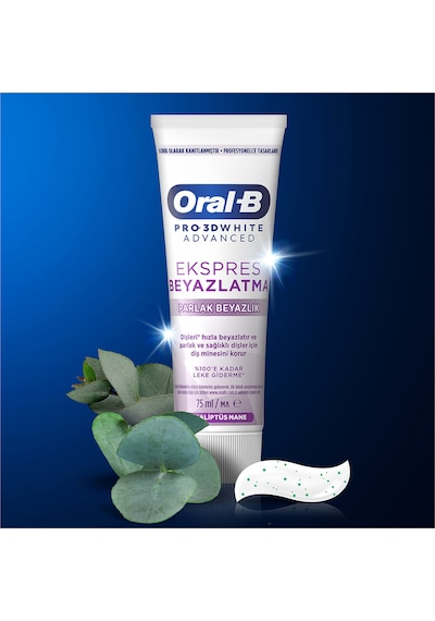 Oral-B Pro 3D White Advanced Ekspres Beyazlatma Diş Macunu 75 ML