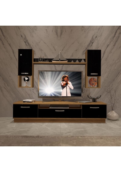 Decoraktiv Trendstyle 5da Mdf Tv Ünitesi Tv Sehpası Pera - Siyah