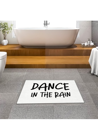 Evaşk Banyo Paspası İpeksi Kadifemsi Halı Yüzey Kaymaz Taban 40x60 BM02340B Beyaz