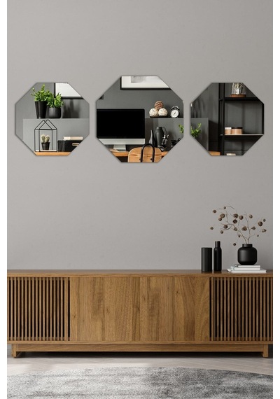 Enc Home Sekizgen Konsol Aynası Beyaz