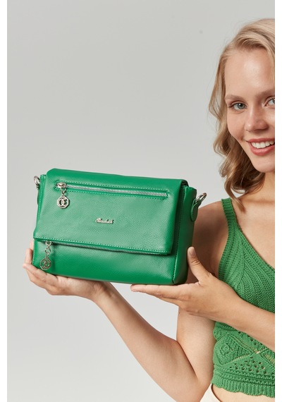 Morpelikan Kadın Dört Bölmeli Clutch Çarpraz Omuz Çantası