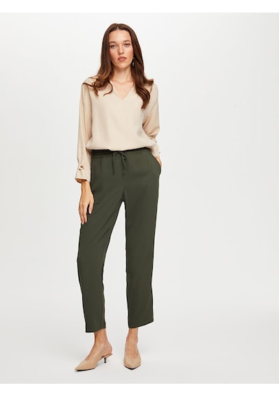 Faik Sönmez Beli Lastikli Comfort Fit Pantolon W26pnt002 Bw26pnt00254 Haki