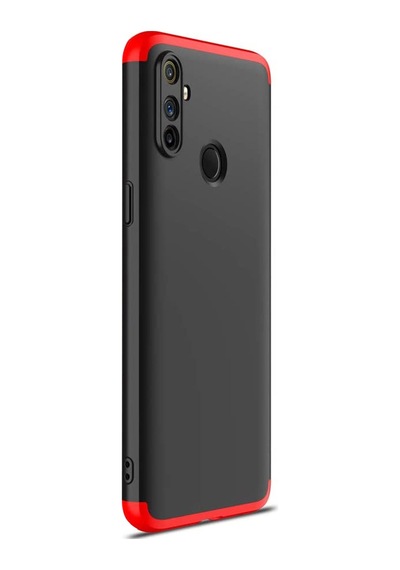 Microsonic Realme C3 Kılıf Double Dip 360 Protective