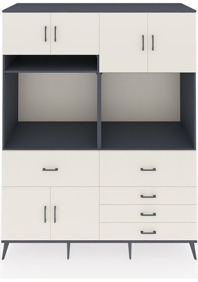 Kronos Gardrop 7 Raflı 5 Çekmeceli 6 Kapaklı 176x59x221 Antrasit-aytaşı Aytaşı Kronos Gardrop 7 Raflı 5 Çekmeceli 6 Kapaklı 176x59x221 Antrasit-aytaşı Aytaşı