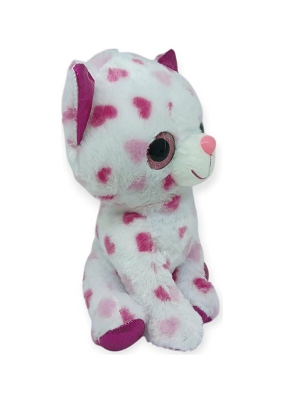 Peluş Cam Gözlü Hayvanlar 25 Cm - Kedi