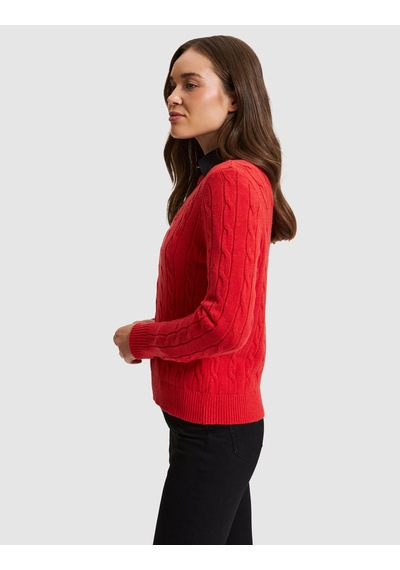 Pierre Cardin Kırmızı Regular Fit Kazak 50331418 Vr030