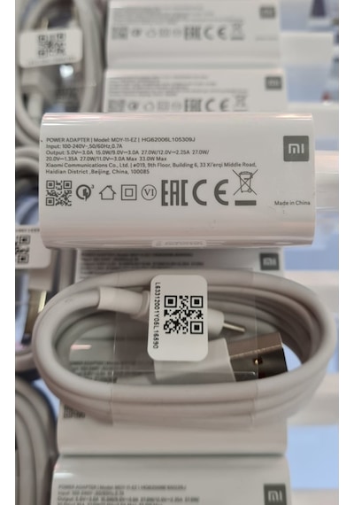 Xiaomi Redmi Uyumlu 33 W Turbo Hızlı Şarj Adaptör ve Kablosu