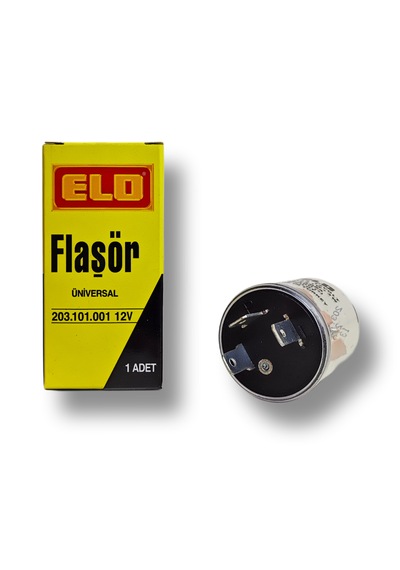 Elo Flaşör 3 Terminal Elektromekanik Universal 12 Volt