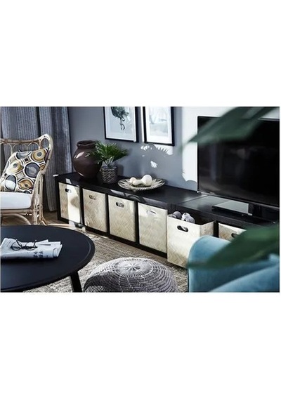 Ikea Kallax Açık Raf Ünitesi, Venge 42x147 Cm Venge