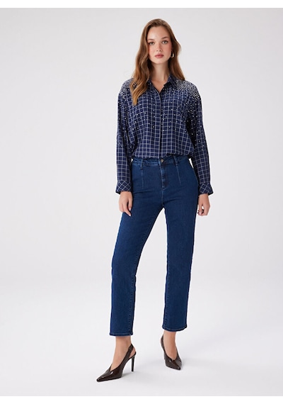 TEST ÜRÜNDÜR Faik Sönmez Denim Pantolon, 38, İndigo