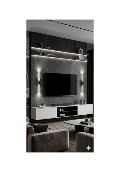 Bubblelight Small 31 Cm Modern Tasarım Led Aplik - Duvar Lambası - Siyah - Pilli - Beyaz Led Siyah Pilli