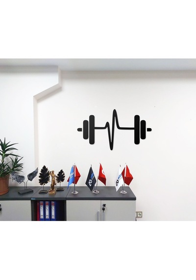 Dekoratif Metal Duvar Tablosu Fitness Gym Ve Spor Salonlarına Özel Tasarım