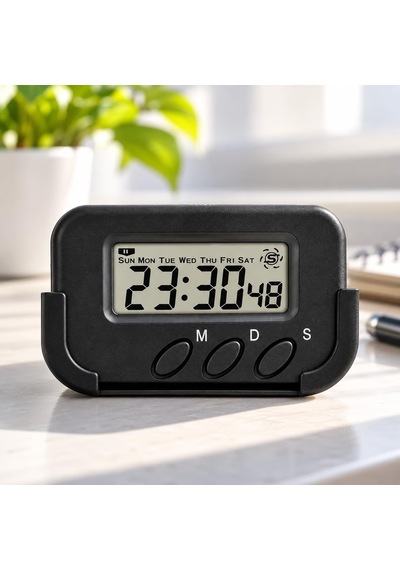 Dijital Küçük Masa Saati Alarm Ve Kronometre Sınav İçin Diğer