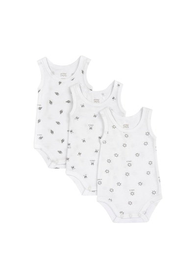 Chicco Bebek 3lü Kolsuz Body Set 09102208000000 000033 Beyaz