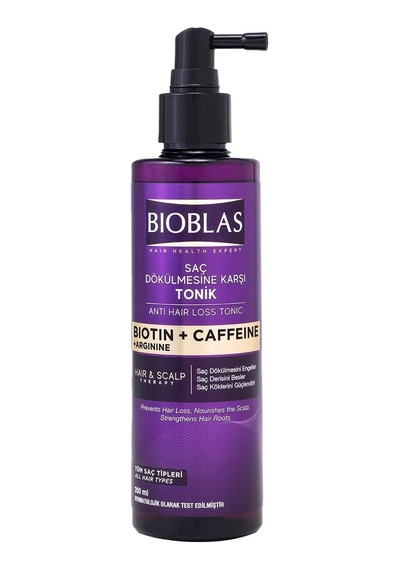 Kafein Arjinin Biotin Saç Dökülmesi Karşıtı Tonik 200 Ml Besleyici, Güçlendirici, Dökülme Karşıtı