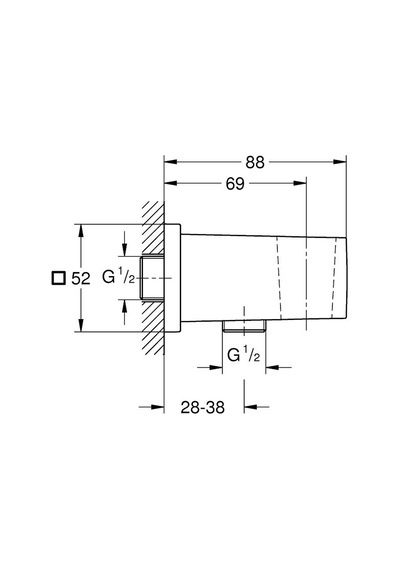 Grohe Euphoria Cube Askılı Duş Çıkış Dirseği - 26370Dc0 Diğer