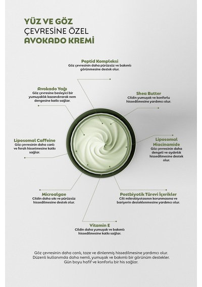 Avolight Liposomal Etkili Avokado Göz Kremi, Peptitli Kırışıklık&morluk Karşıtı, Yoğun Nemlendirici - 803308571