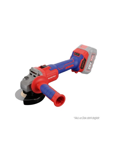 Workpro Wp392003 20volt 115mm Şarjlı Kömürsüz Devir Ayarlı Profesyonel Avuç Taşlama Aküsüz
