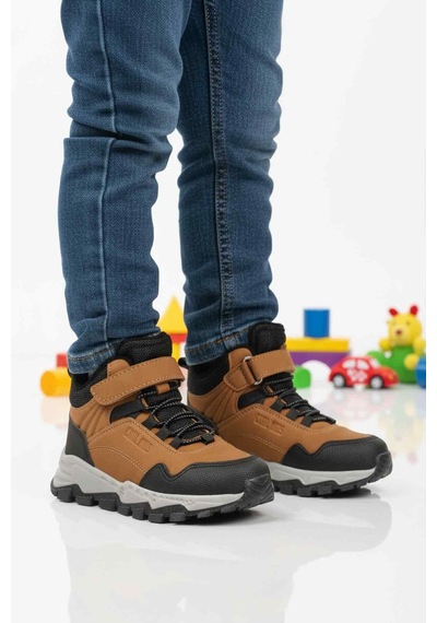 Taba Gri Cırtlı Kaymaz Taban Erkek Çocuk Outdoor Bot Doruk F Taba-gri