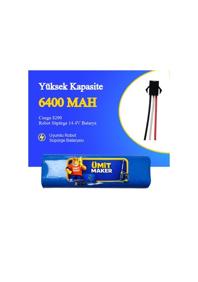 Conga 8290 Robot Süpürge 6400 Mah Batarya