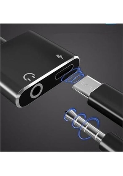 Xiaomi Mi 8 Pro Type-C Kulaklık Şarj Kiti Aynı Anda 3.5Mm Jak