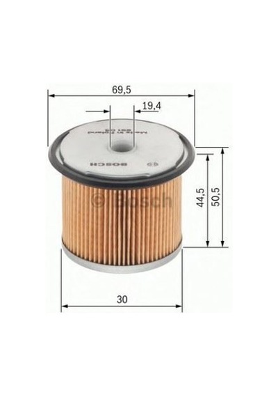 BOSCH 1457429657 YAKIT FİLTRESİ CLIO II (00-05)KNG 03/98-MGN (97-