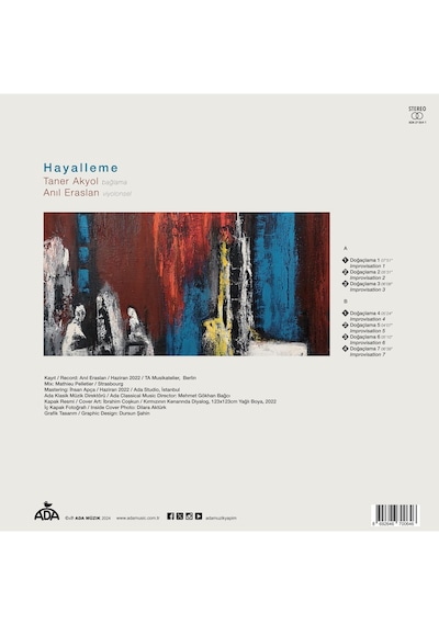 Hayalleme - Taner Akyol & Anıl Eraslan Plak