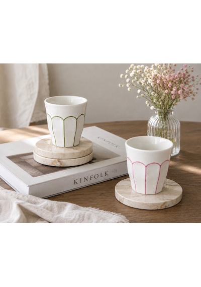 Color Line Double Espresso Fincanı Pembe
