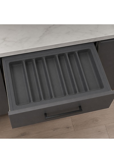 Starax 84x49 Antrasit Plastik Kepçelik 7 Gözlü Modül 90cm S-2690-ap Çok Renkli