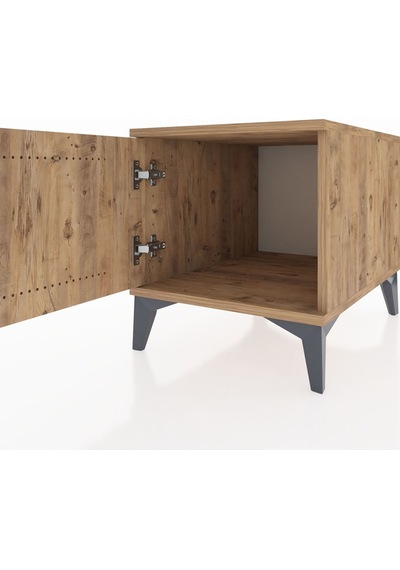 Kronos Komodin Tek Kapaklı 44x59x48 Çam-çam Çam