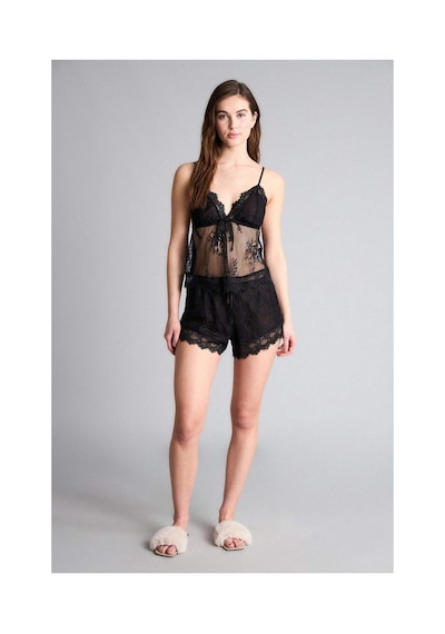 Defacto Dantelli Pijama Takımı Tül Üst Alt H1380AX26SP