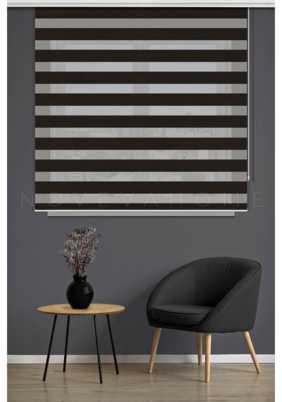 Zebra Stor Perde 04 Koyu Kahve Mutfak Çocuk Odası Ofis Balkon Salon Perdesi Güneşlik Perde Plaseco Koyu Kahve Zebra Stor Perde 04 Koyu Kahve Mutfak Çocuk Odası Ofis Balkon Salon Perdesi Güneşlik Perde Plaseco Koyu Kahve
